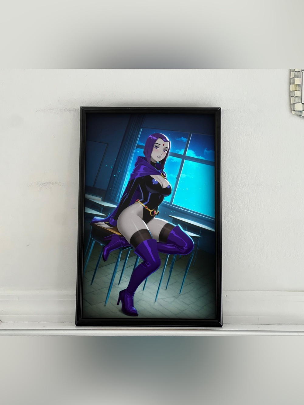 Teen Titans Raven Art pinup girl Poster